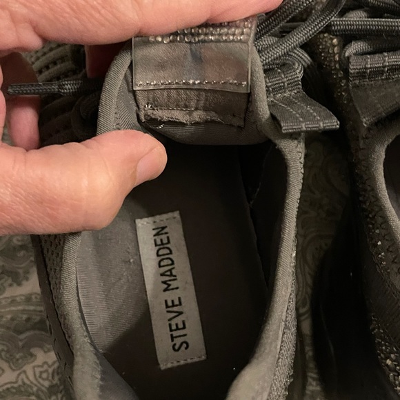 Steve Madden Maxima Rhinestone Tennis Shoes - Picture 4 of 5